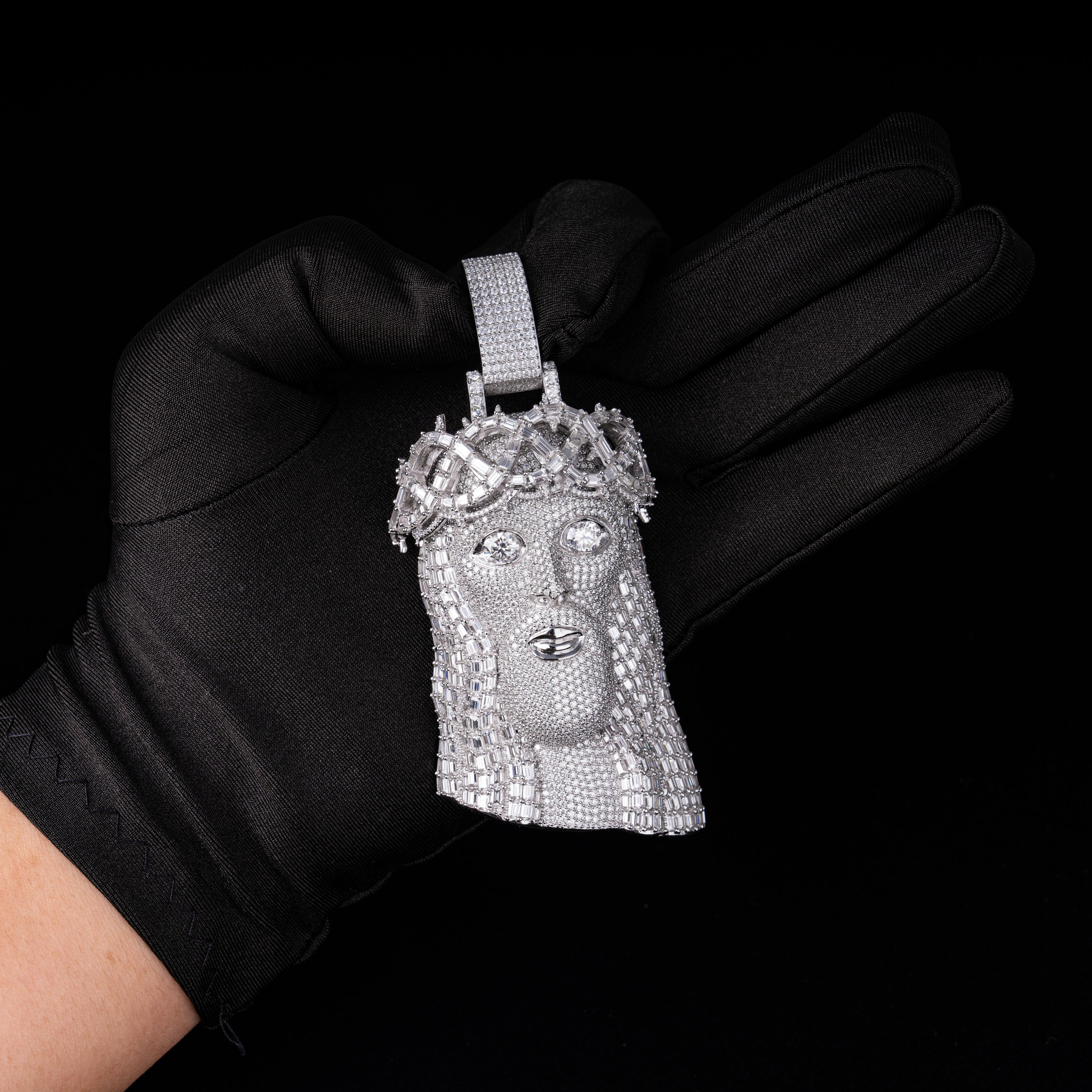 Moissanite Jesus Piece