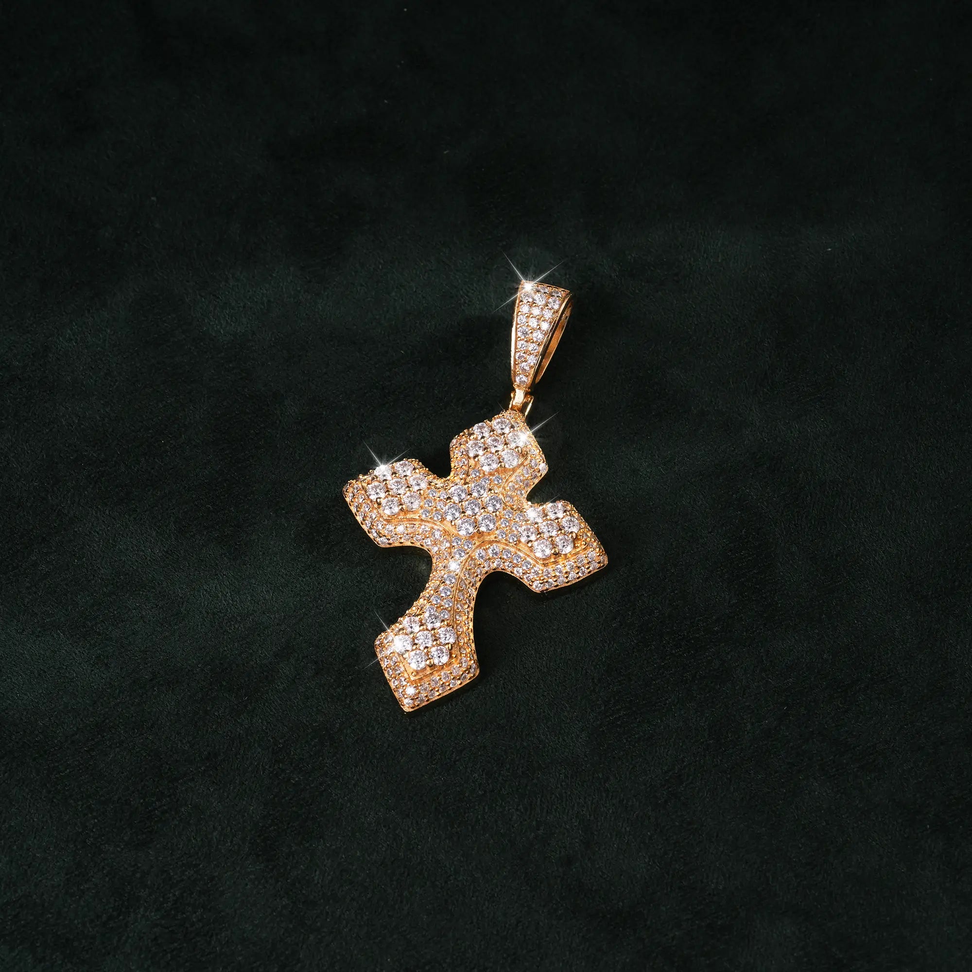 Moissanite Syriac Cross Pendant – alternate product view 5