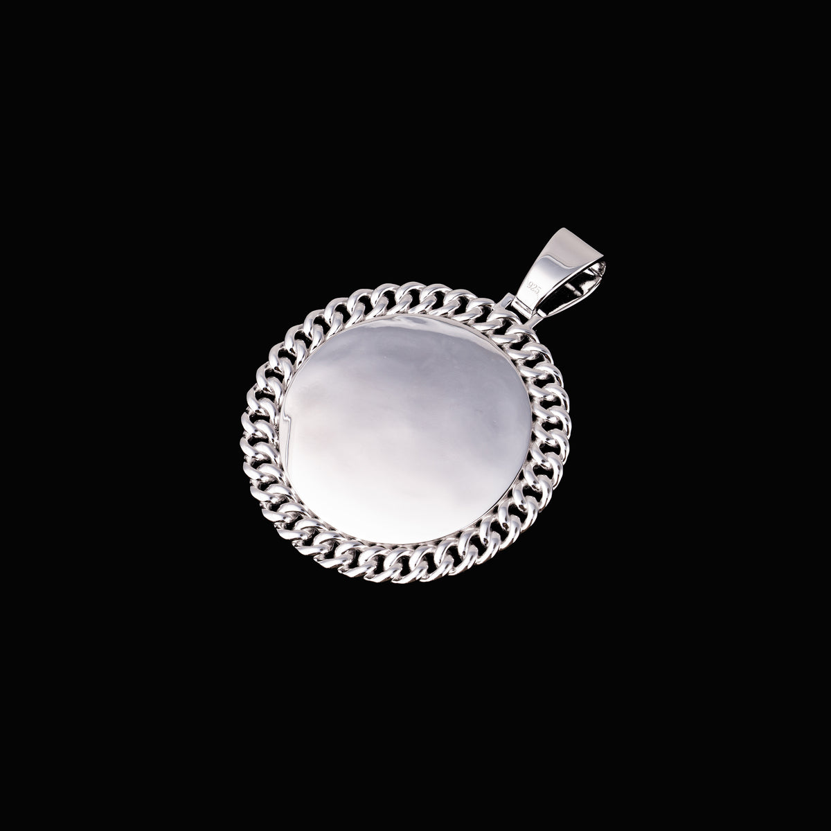 Iced Out Custom Photo Pendant – Hip Hop Moissanite Necklace Gift for Him – alternate product view 4