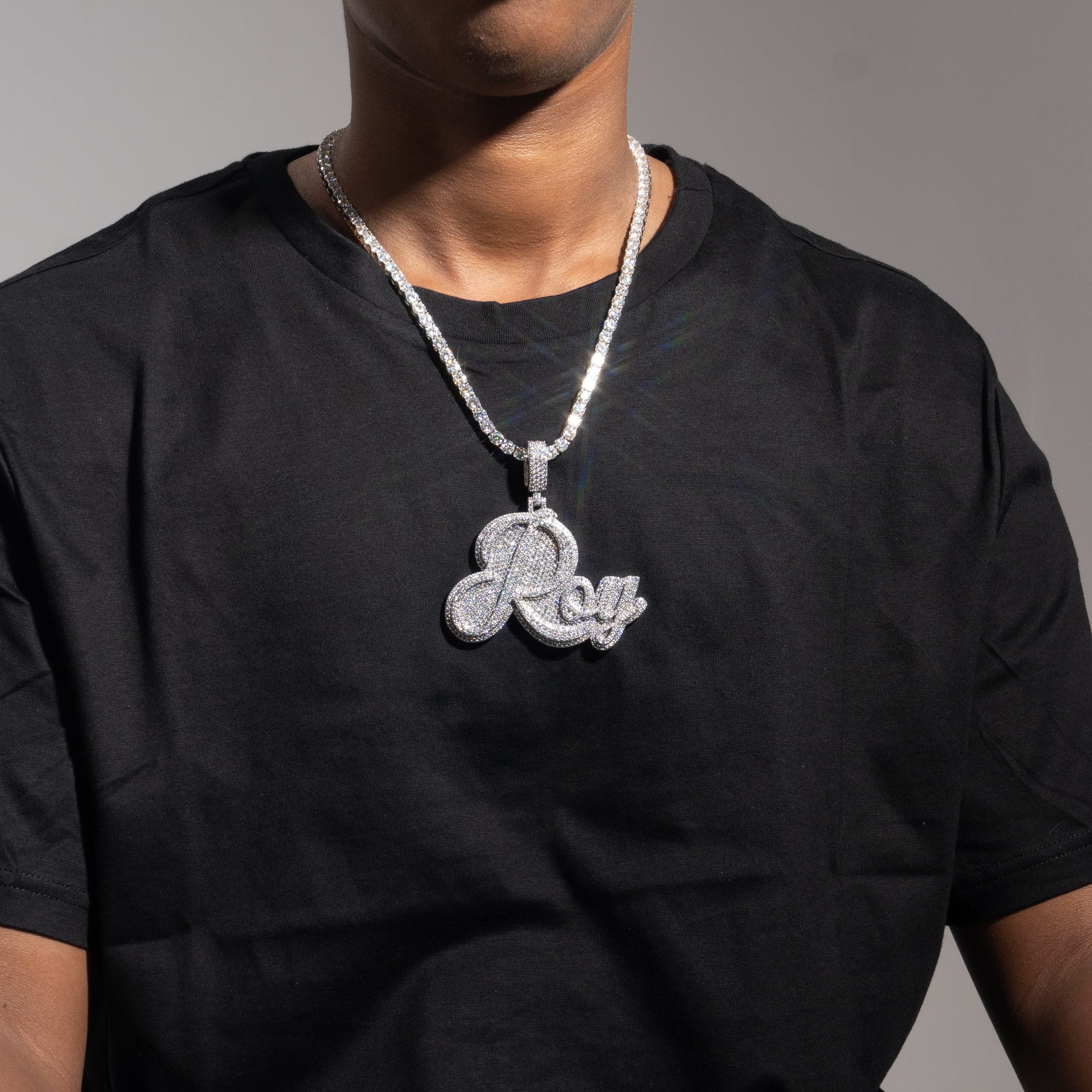 Custom Hip Hop Moissanite "Ray" Pendant by Sommarnox