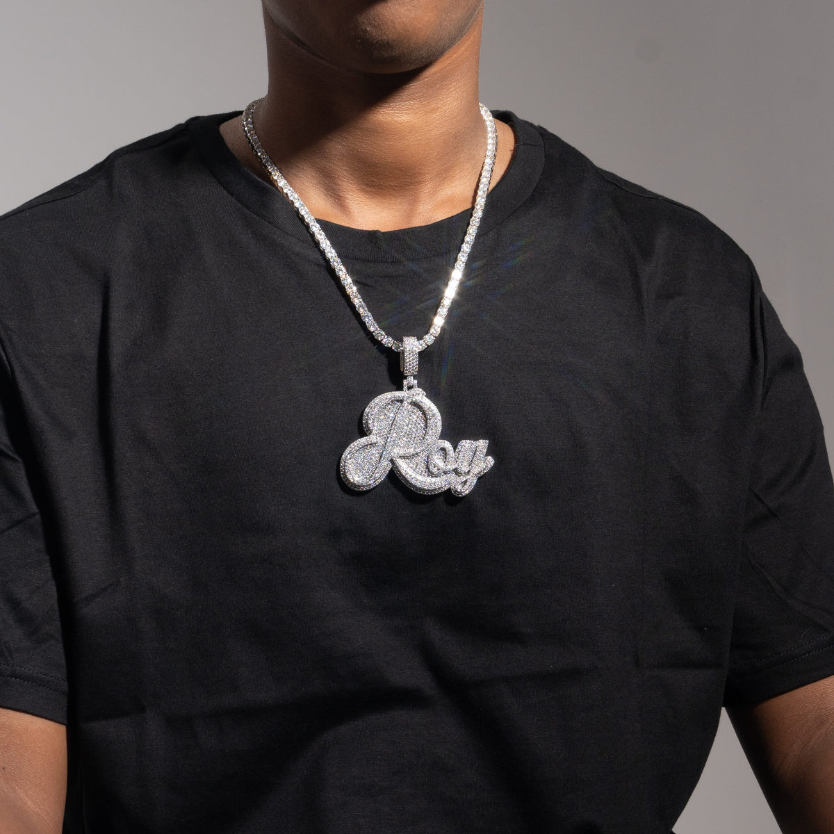 Custom Hip Hop Moissanite "Ray" Pendant by Sommarnox