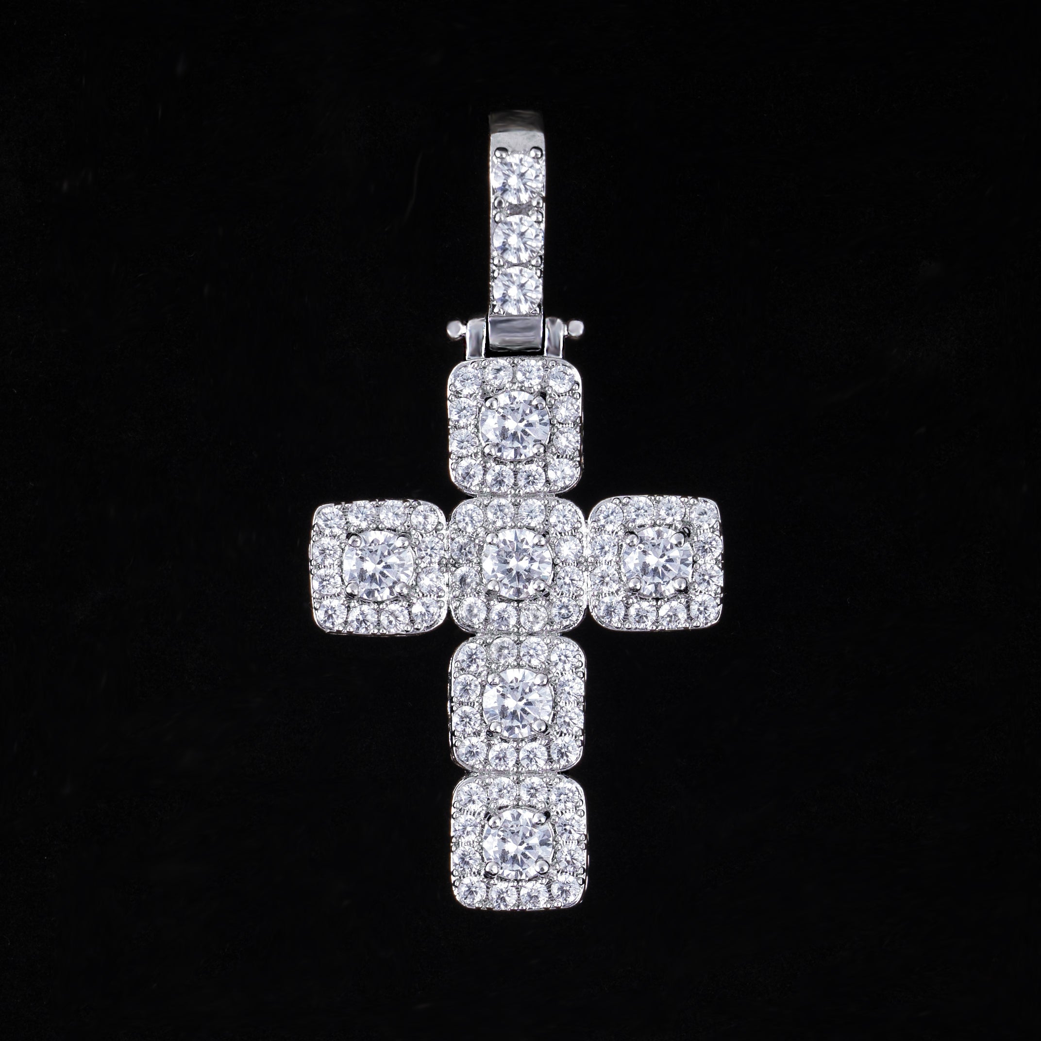 Moissanite Cross Pendant – alternate product view 3