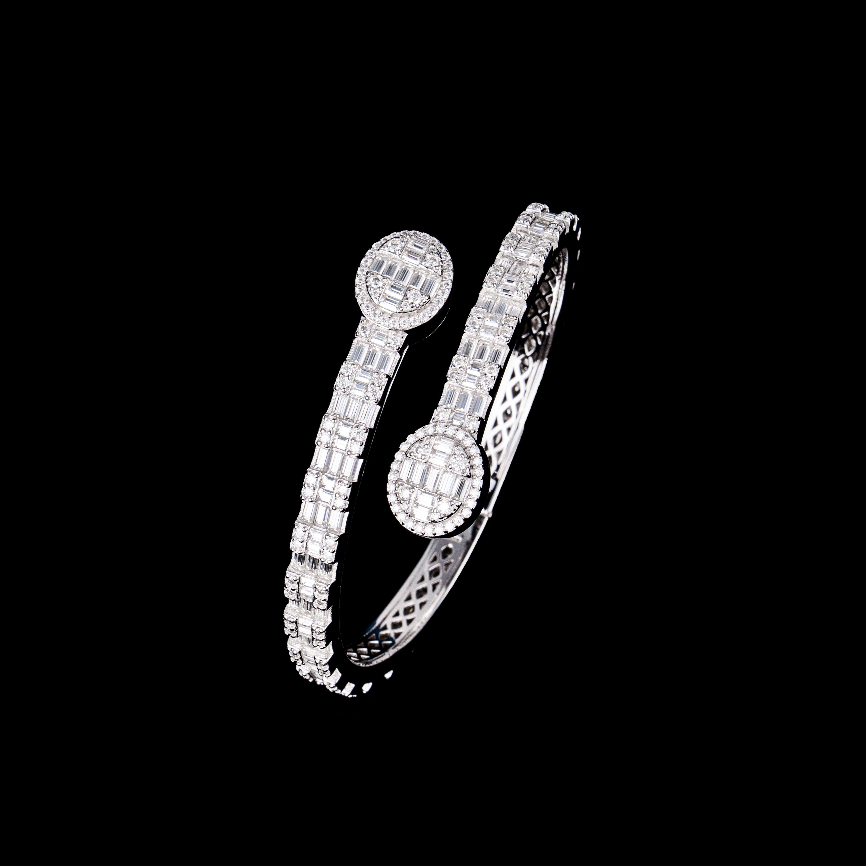 6MM Moissanite Ellipse Bangle – alternate product view 4