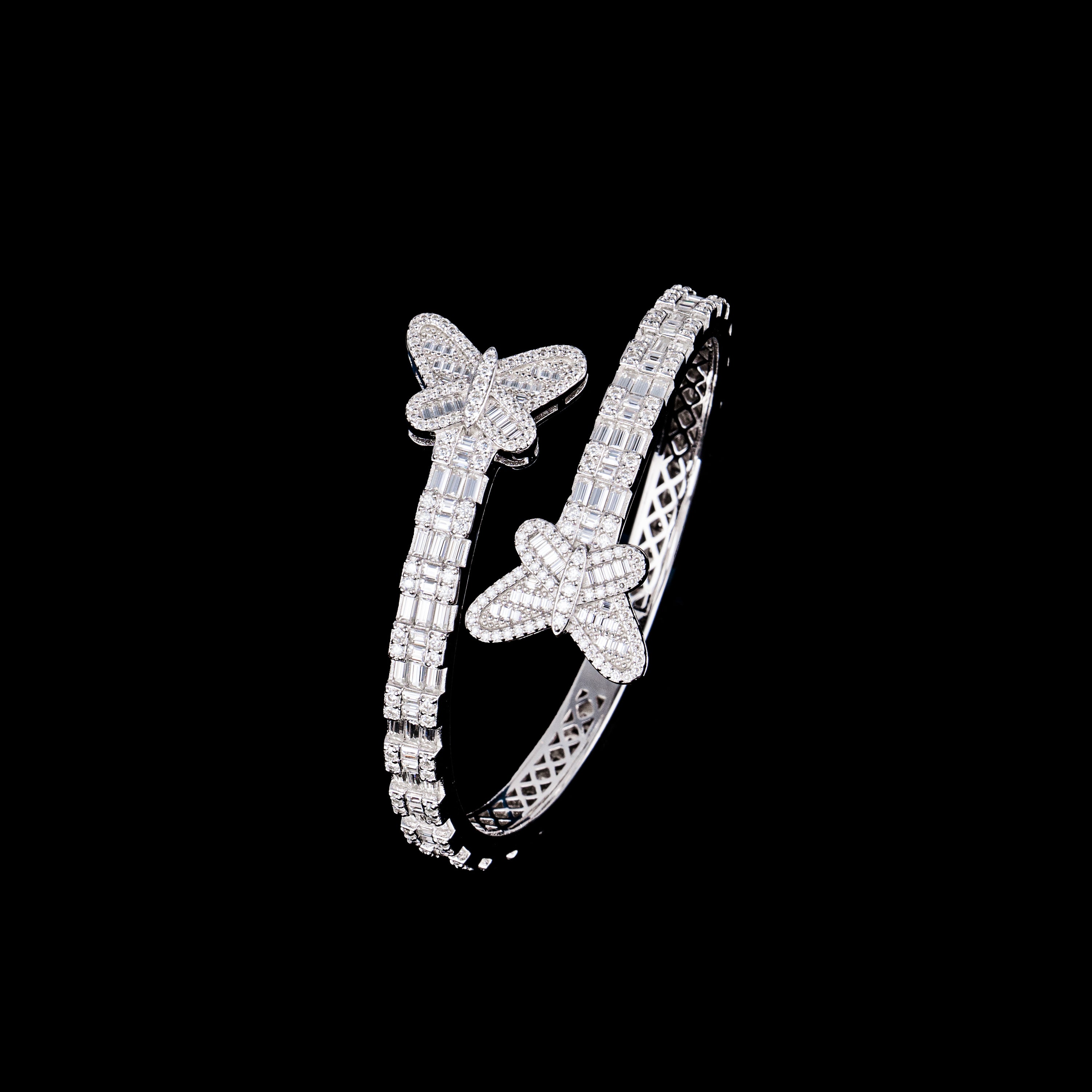 6MM Moissanite Butterfly Bangle – alternate product view 4