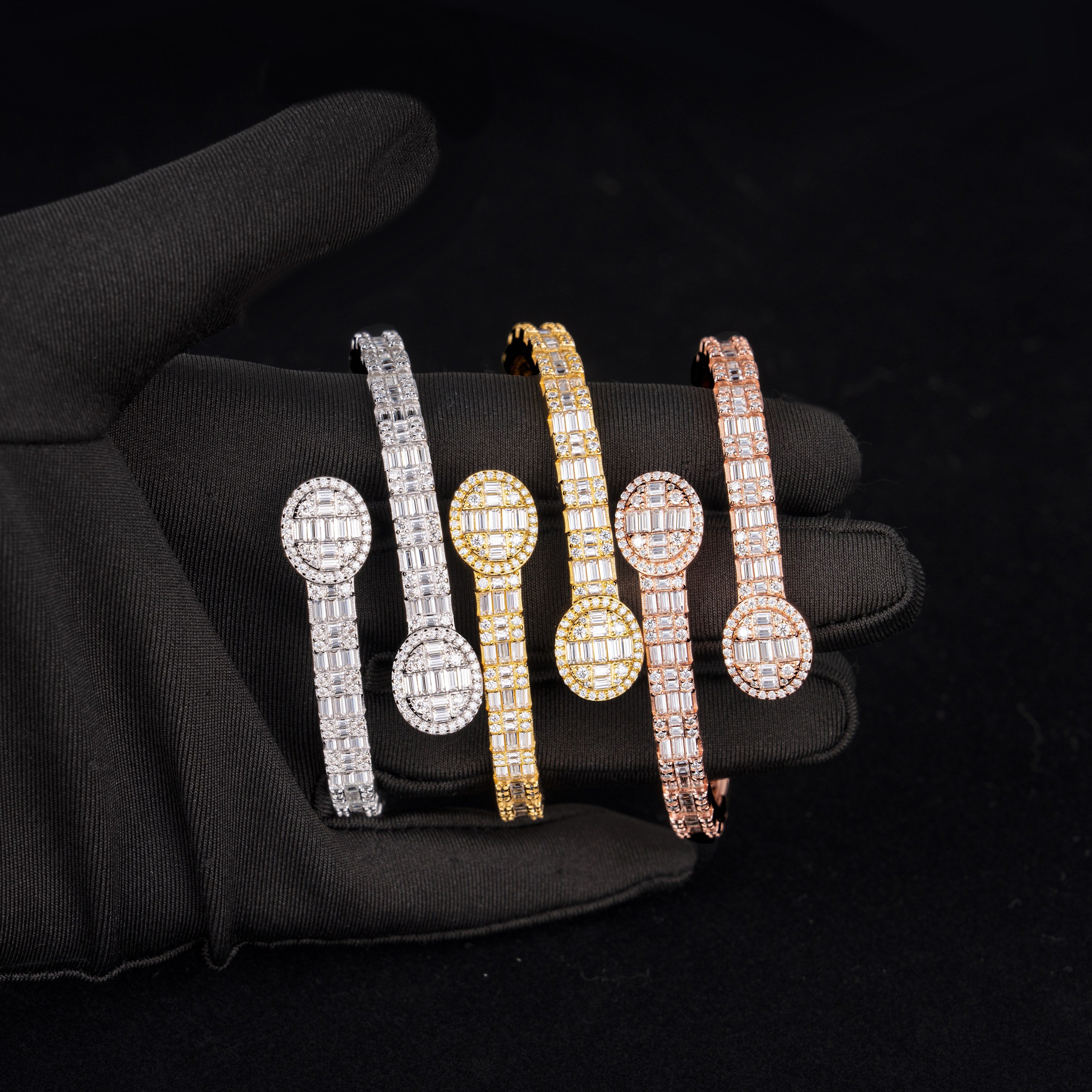 6MM Moissanite Ellipse Bangle – alternate product view 2