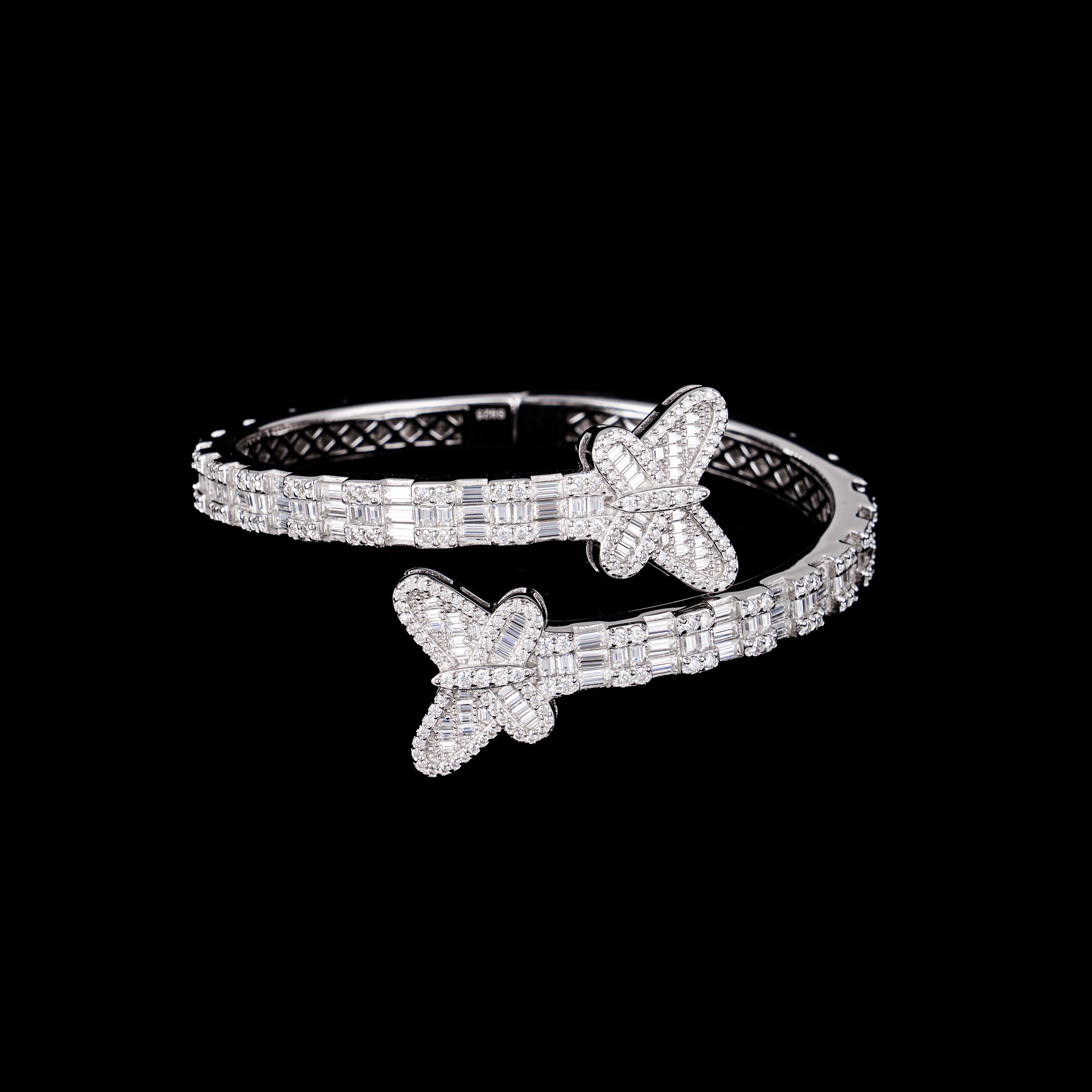 6MM Moissanite Butterfly Bangle – alternate product view 5