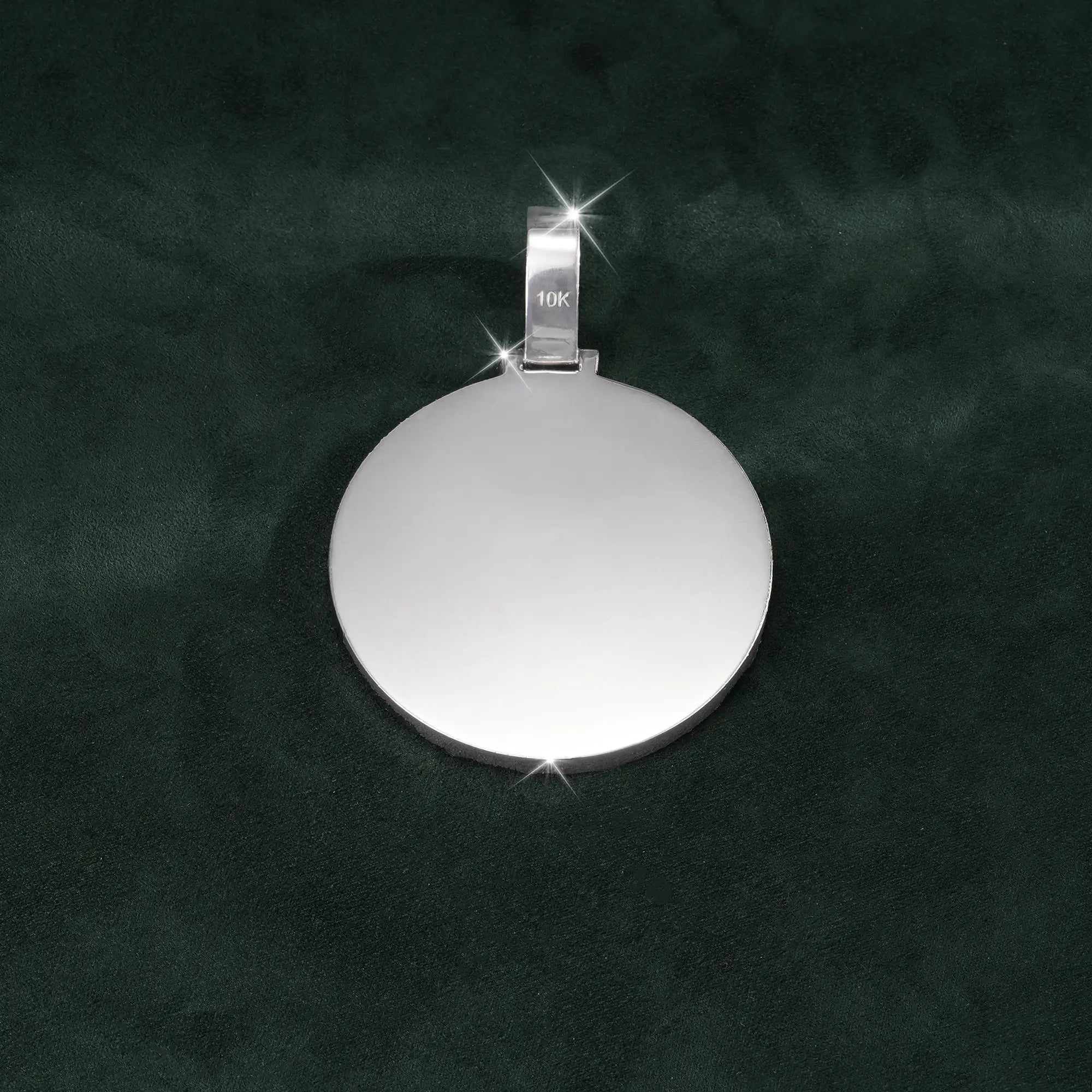 Custom-made Moissanite-encrusted globe pendant – alternate product view 4