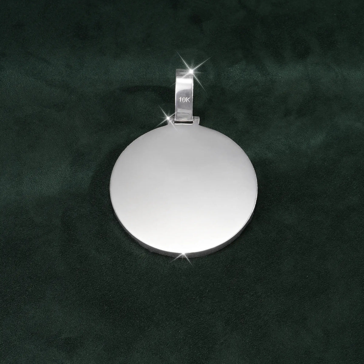 Custom-made Moissanite-encrusted globe pendant – alternate product view 4