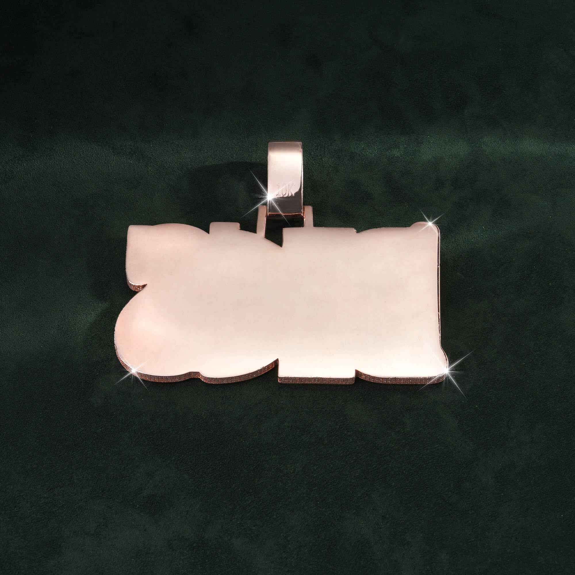 Custom “BIGS” Name Pendant – Fully Paved Bling Charm – alternate product view 4