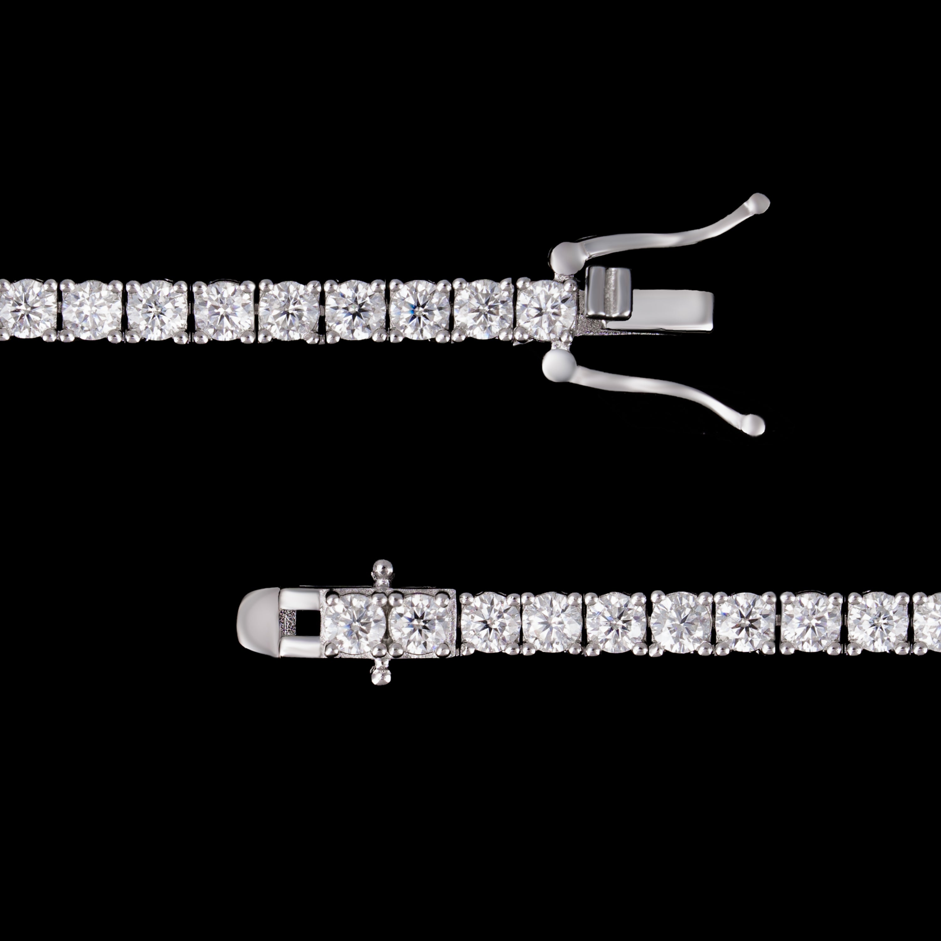3MM Butterfly Moissanite Tennis Chain Necklace – alternate product view 7