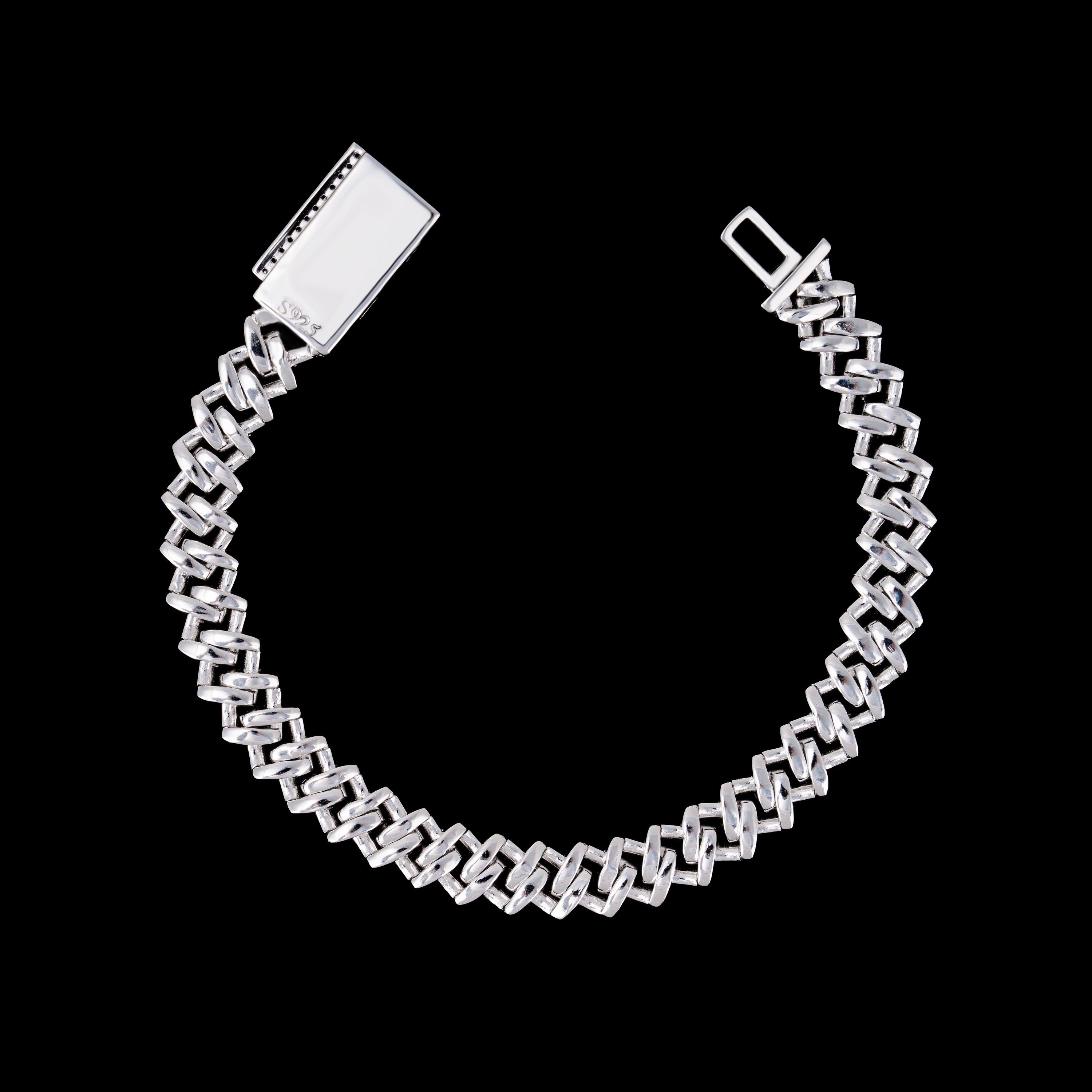 10MM 2 Row Stone Cuban Chain Moissanite Necklace & Bracelet – alternate product view 13