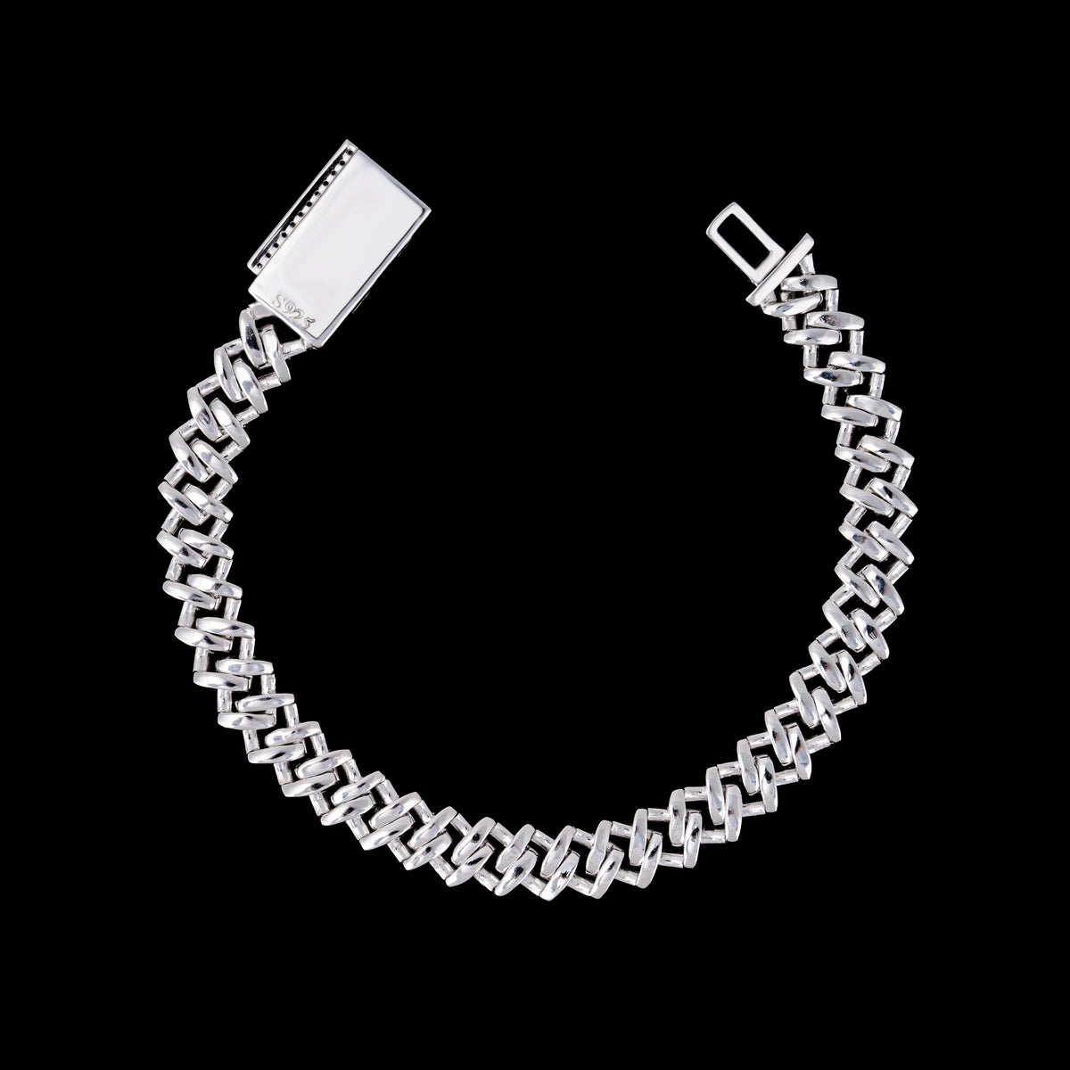 10MM 2 Row Stone Cuban Chain Moissanite Necklace & Bracelet – alternate product view 13