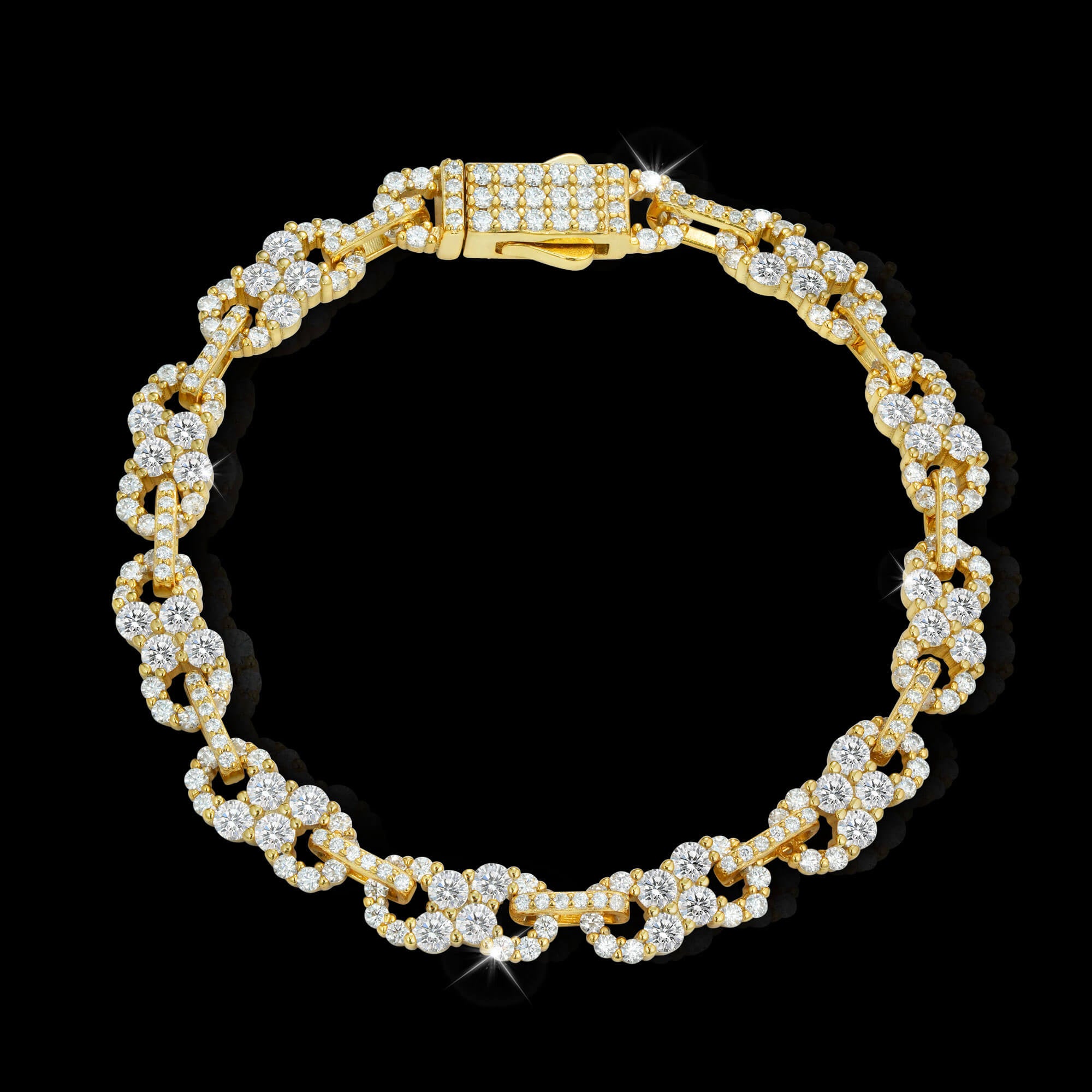 Diamond-Shaped Figure 8 VVS Moissanite Bracelet by Sommarnox