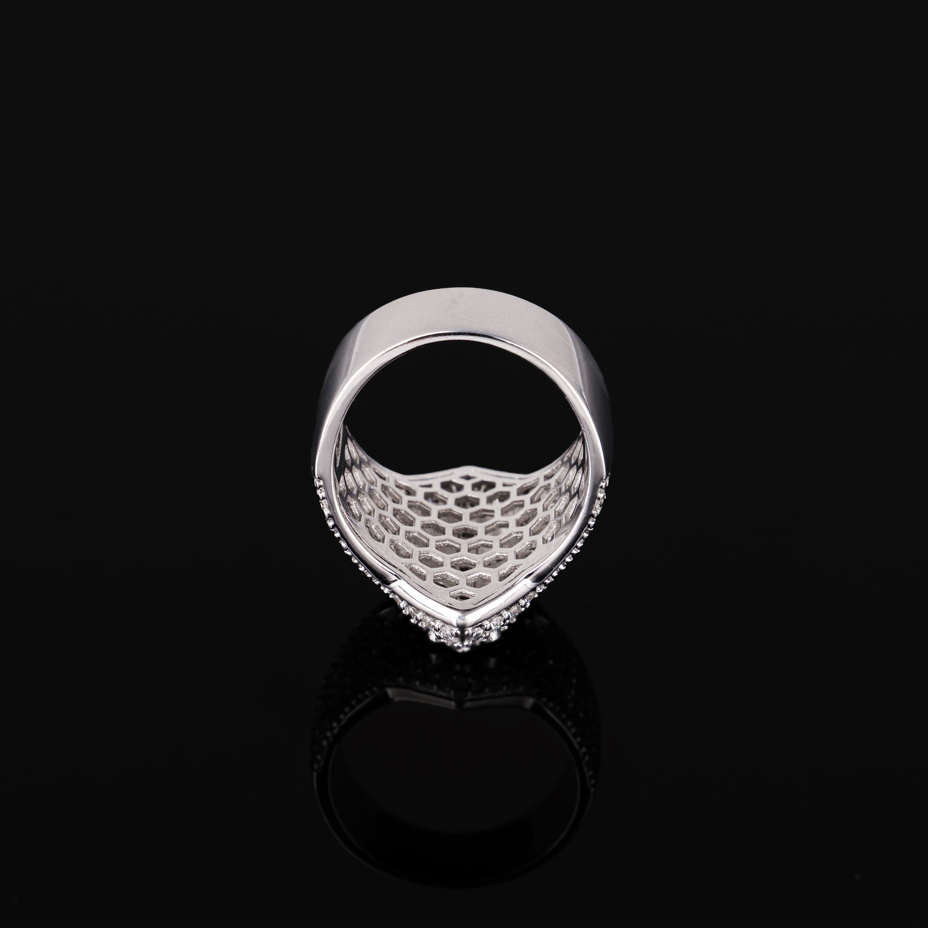 Moissanite Cross Ring Iced Out Hip Hop Statement Ring for Men Women – alternate product view 6