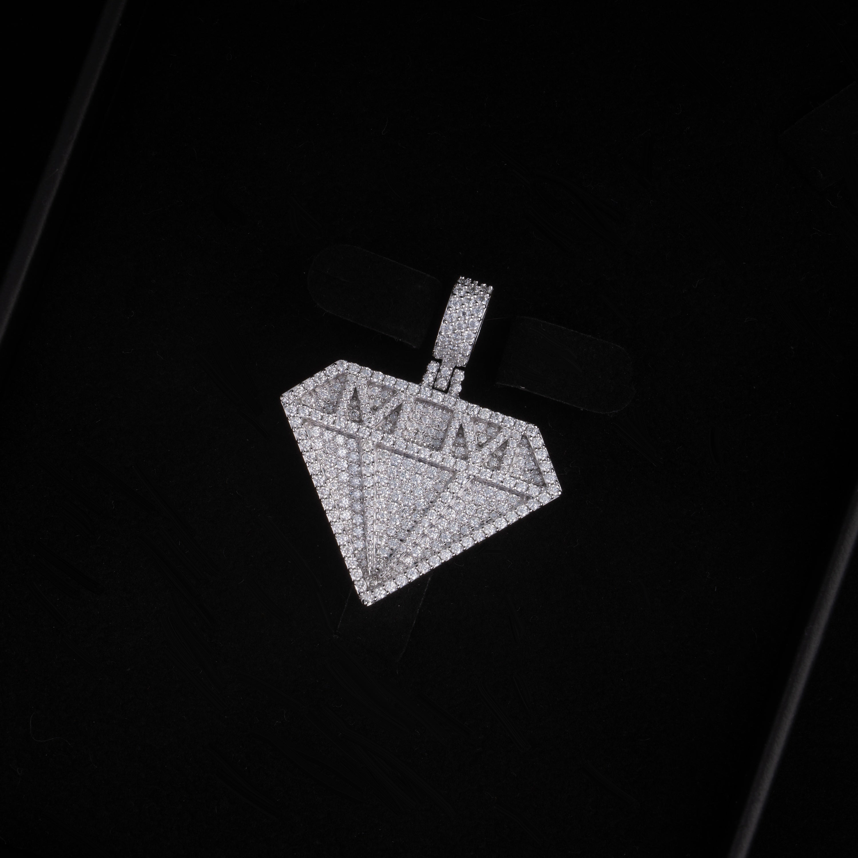 Moissanite Diamond-Shaped Pendant – alternate product view 11