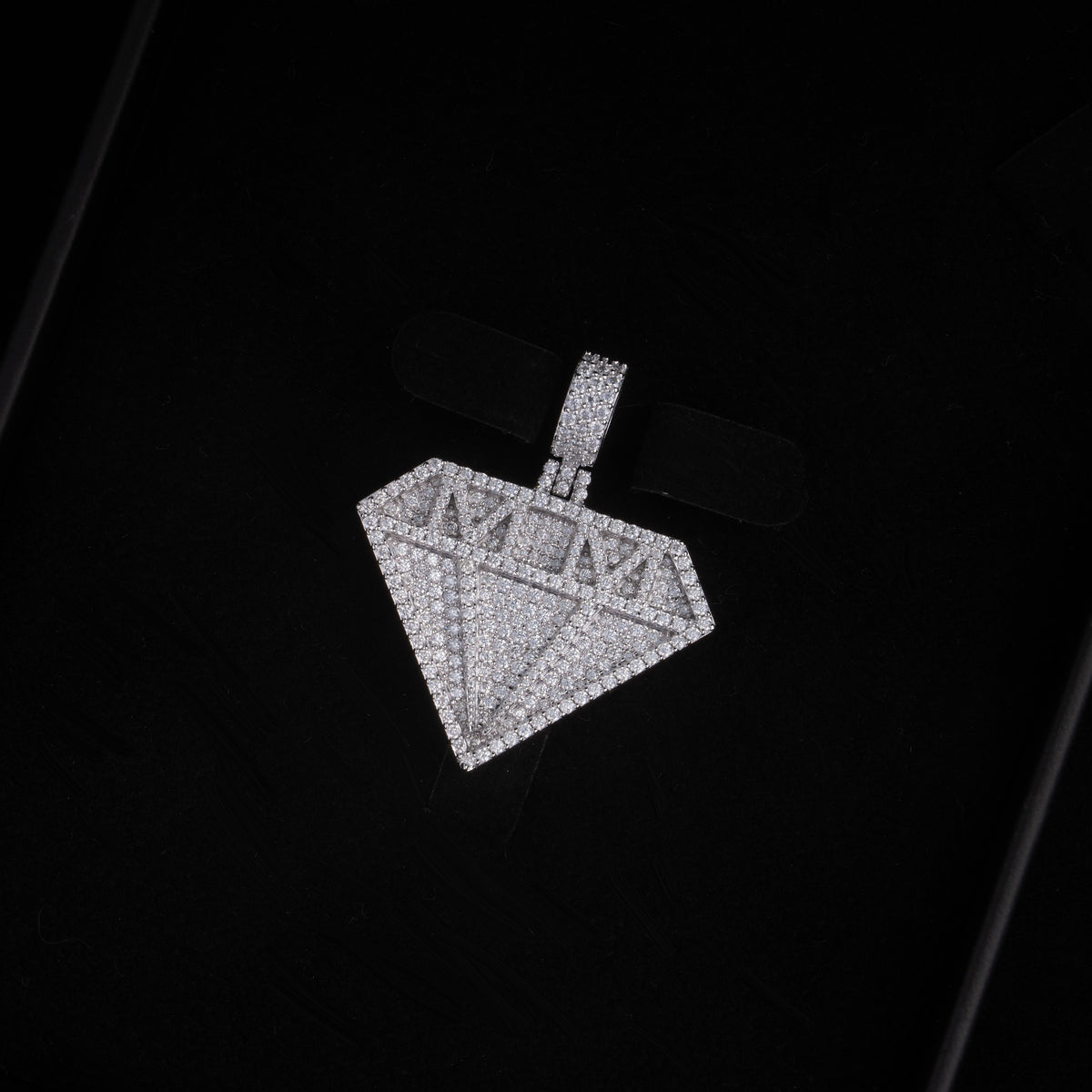 Moissanite Diamond-Shaped Pendant – alternate product view 11
