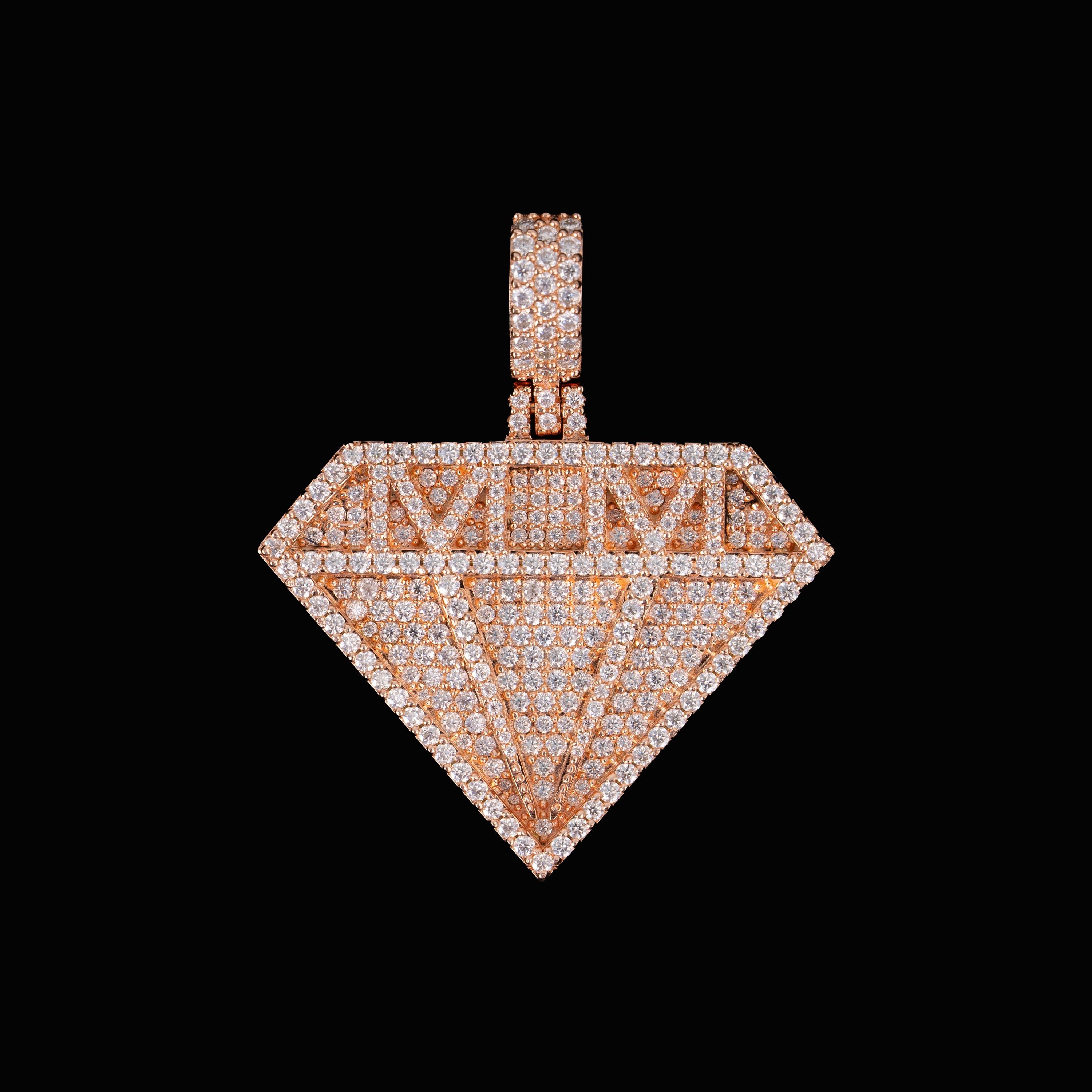 Moissanite Diamond-Shaped Pendant – alternate product view 5