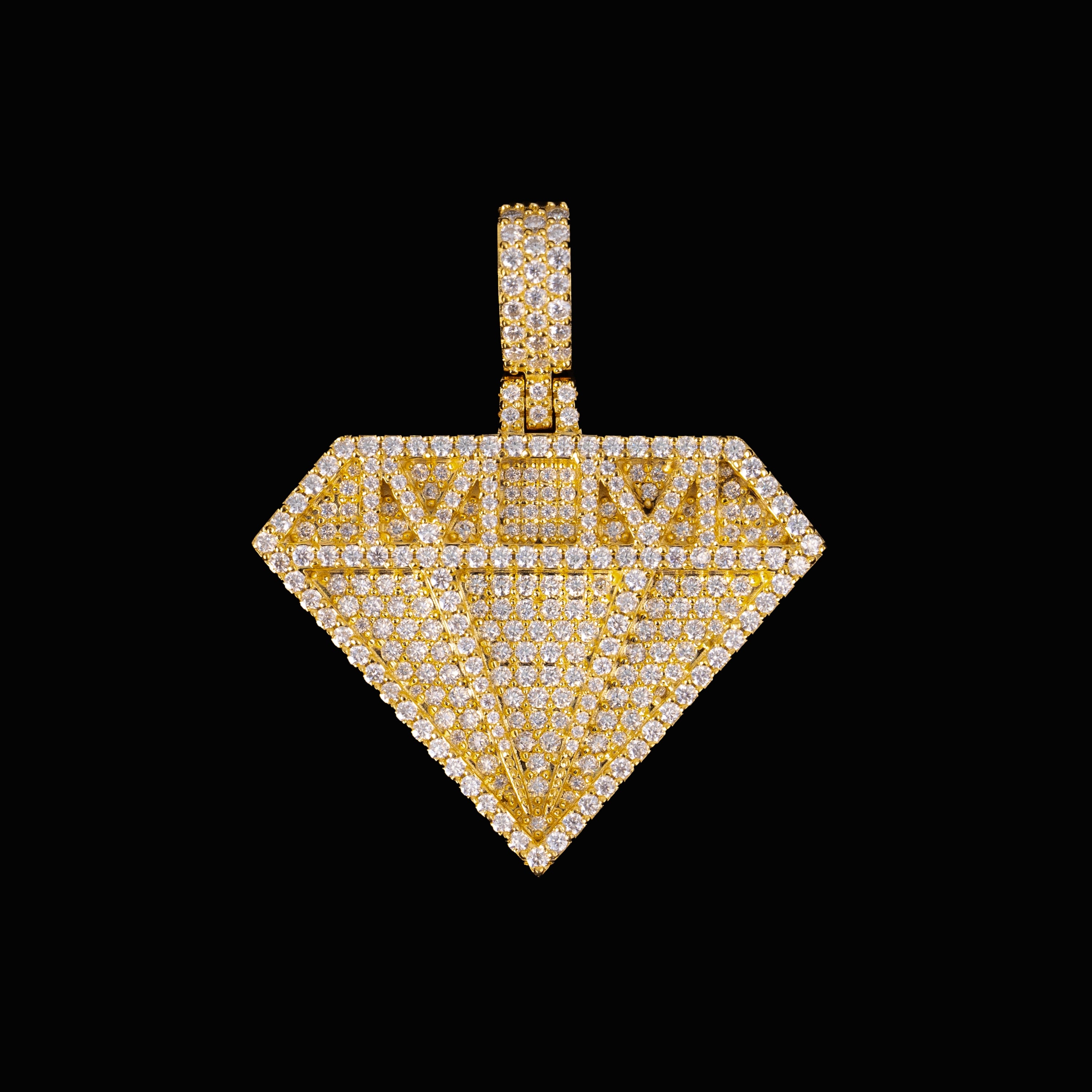 Moissanite Diamond-Shaped Pendant – alternate product view 6