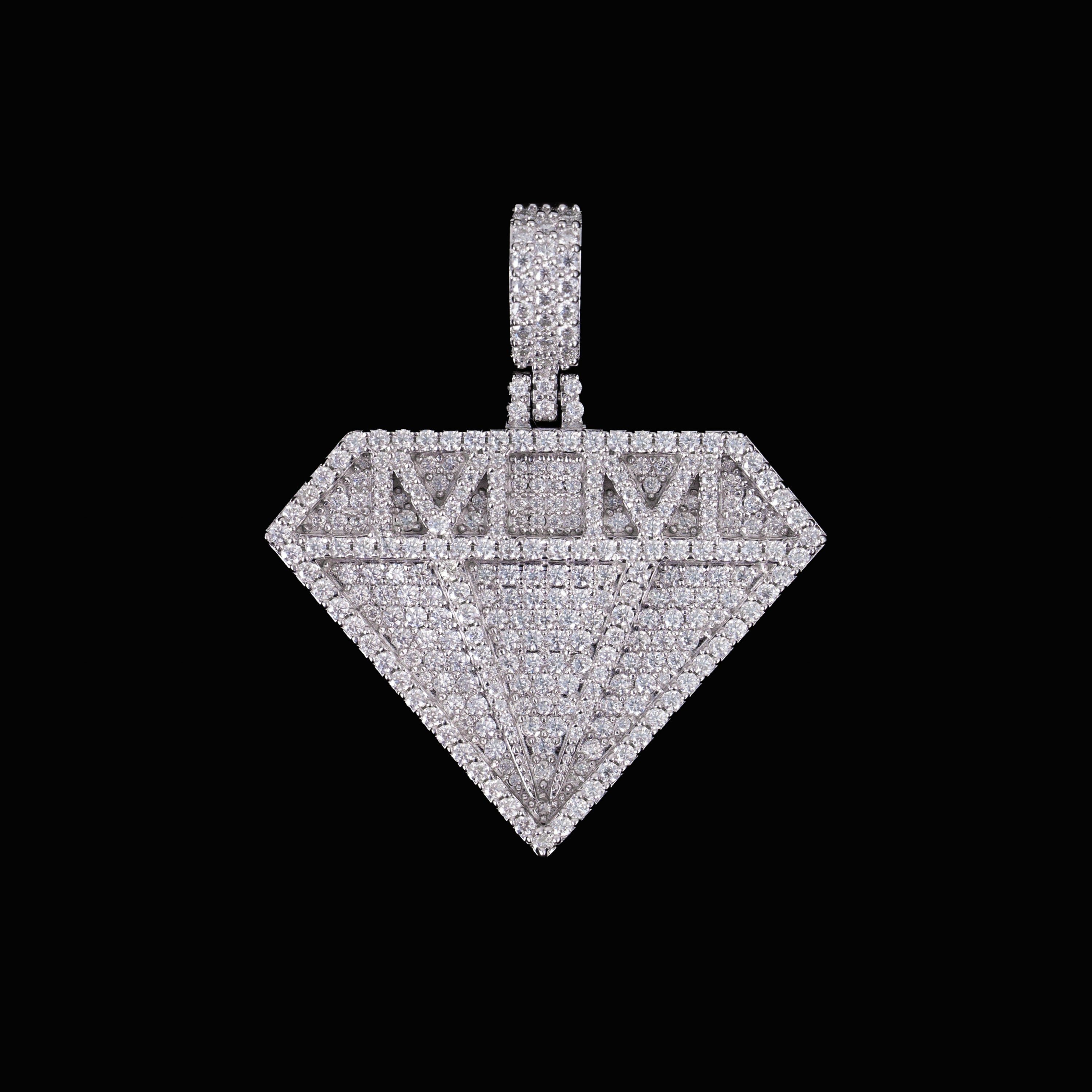 Moissanite Diamond-Shaped Pendant – alternate product view 7
