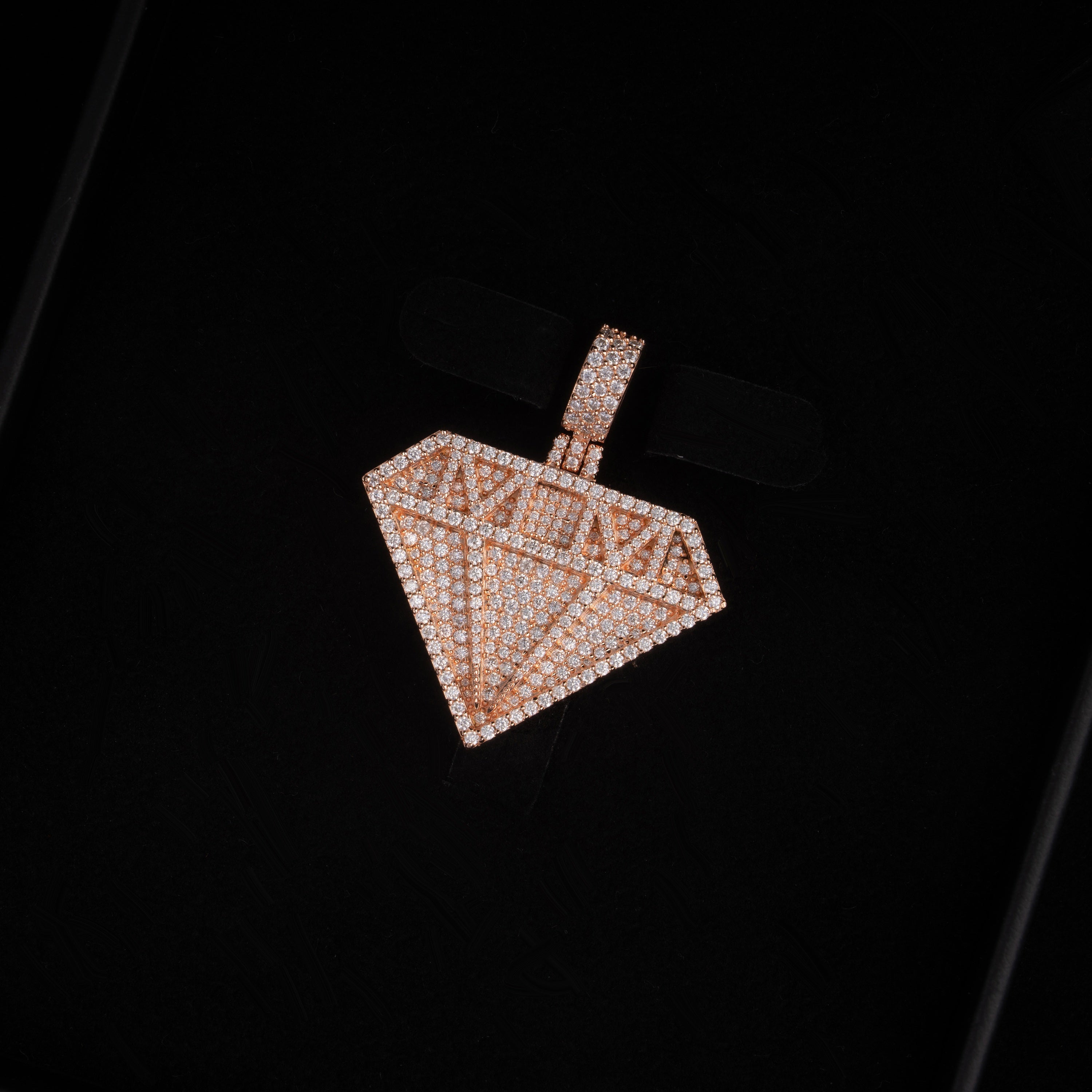 Moissanite Diamond-Shaped Pendant – alternate product view 12