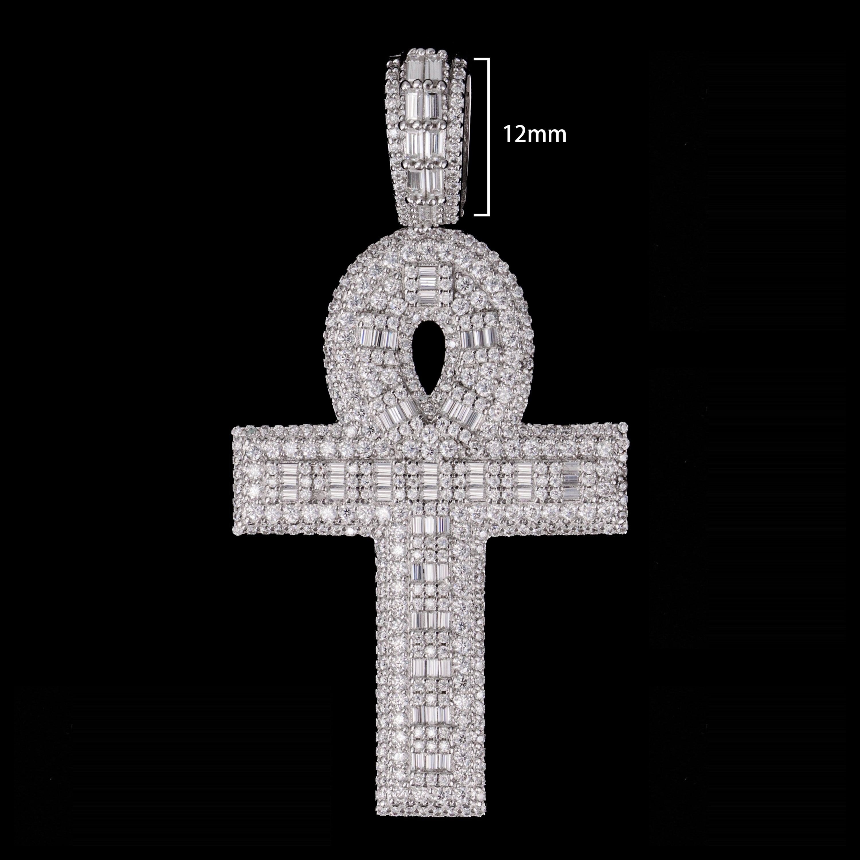 Moissanite Niche Cut Cross Pendant – alternate product view 4
