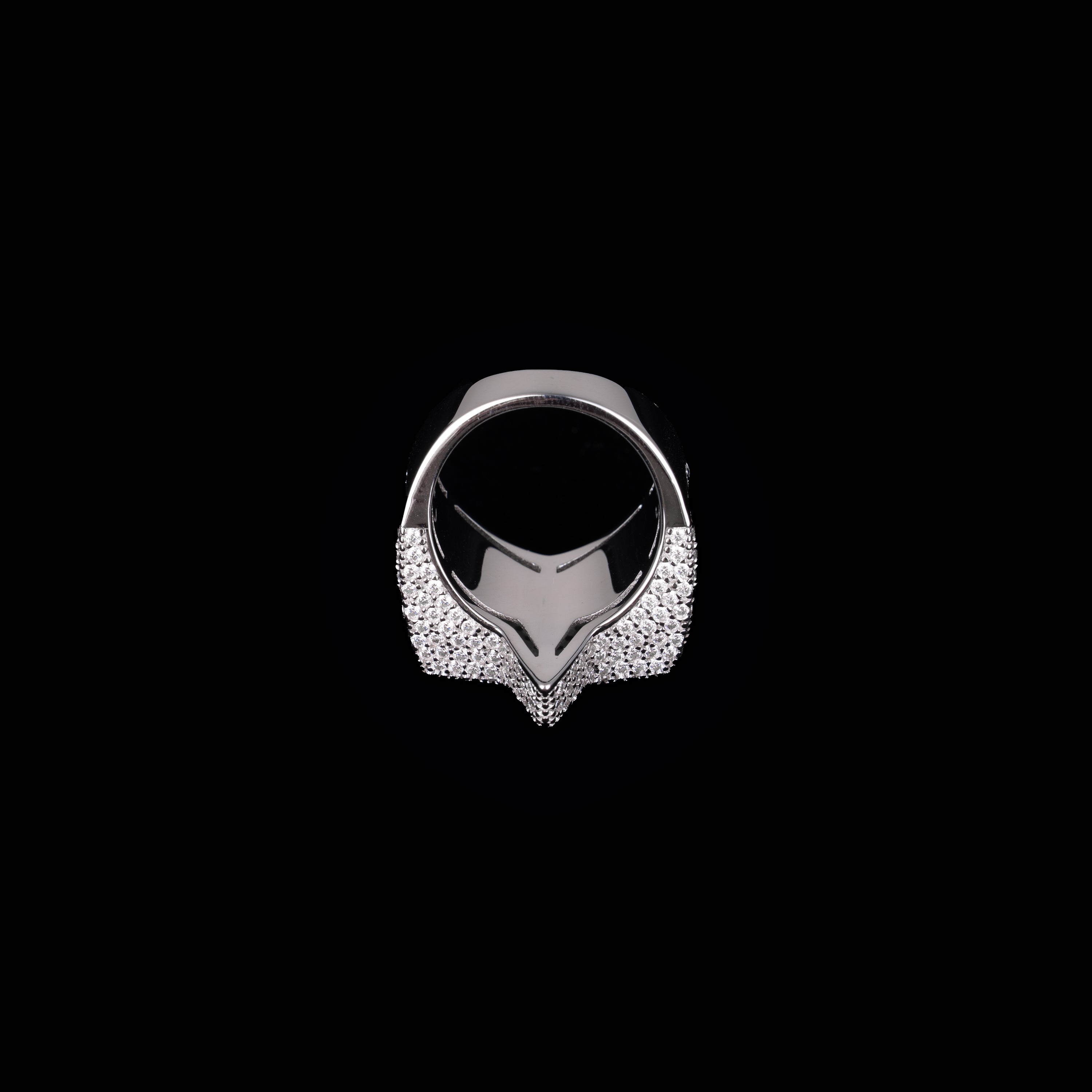 Iced Out Star Moissanite Ring VVS Half Pavé Statement Ring – alternate product view 4