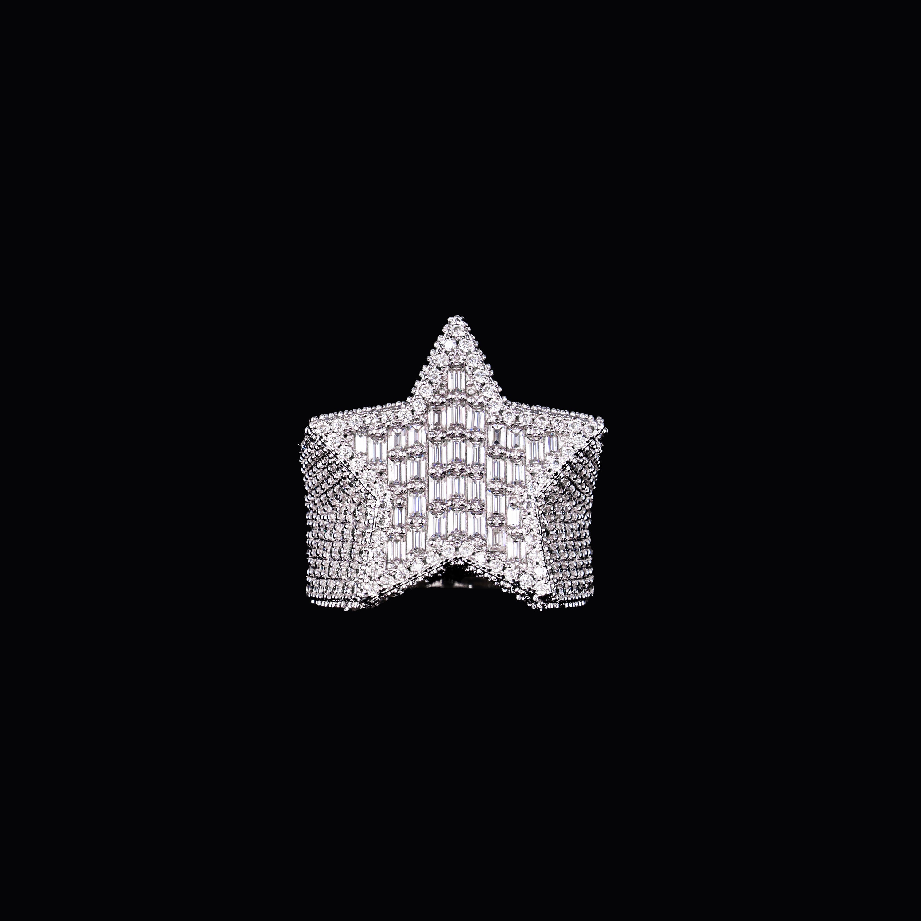 Moissanite Star Niche Baguette Cut Ring – alternate product view 5