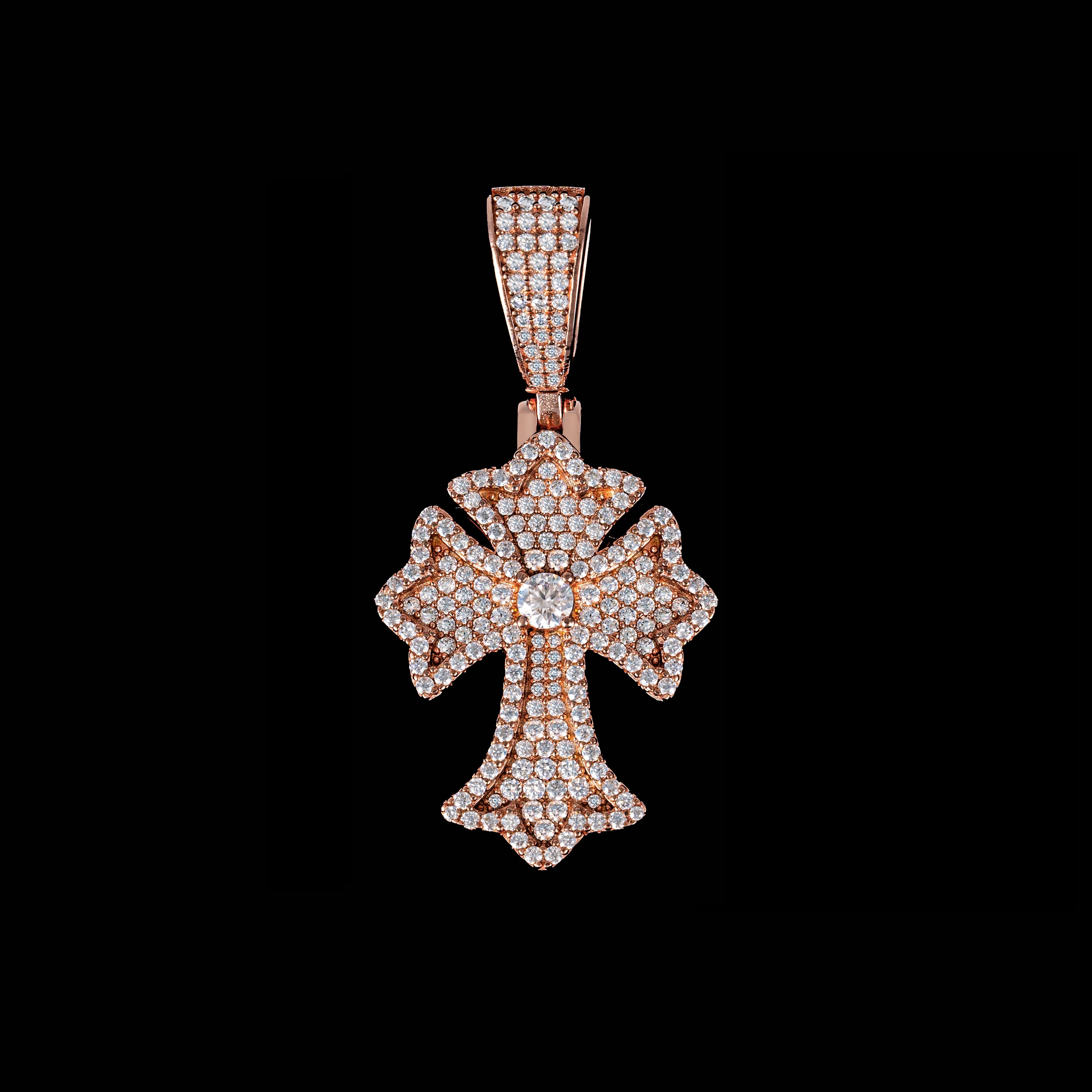 Moissanite Cross Pendant – FP2596 – alternate product view 7