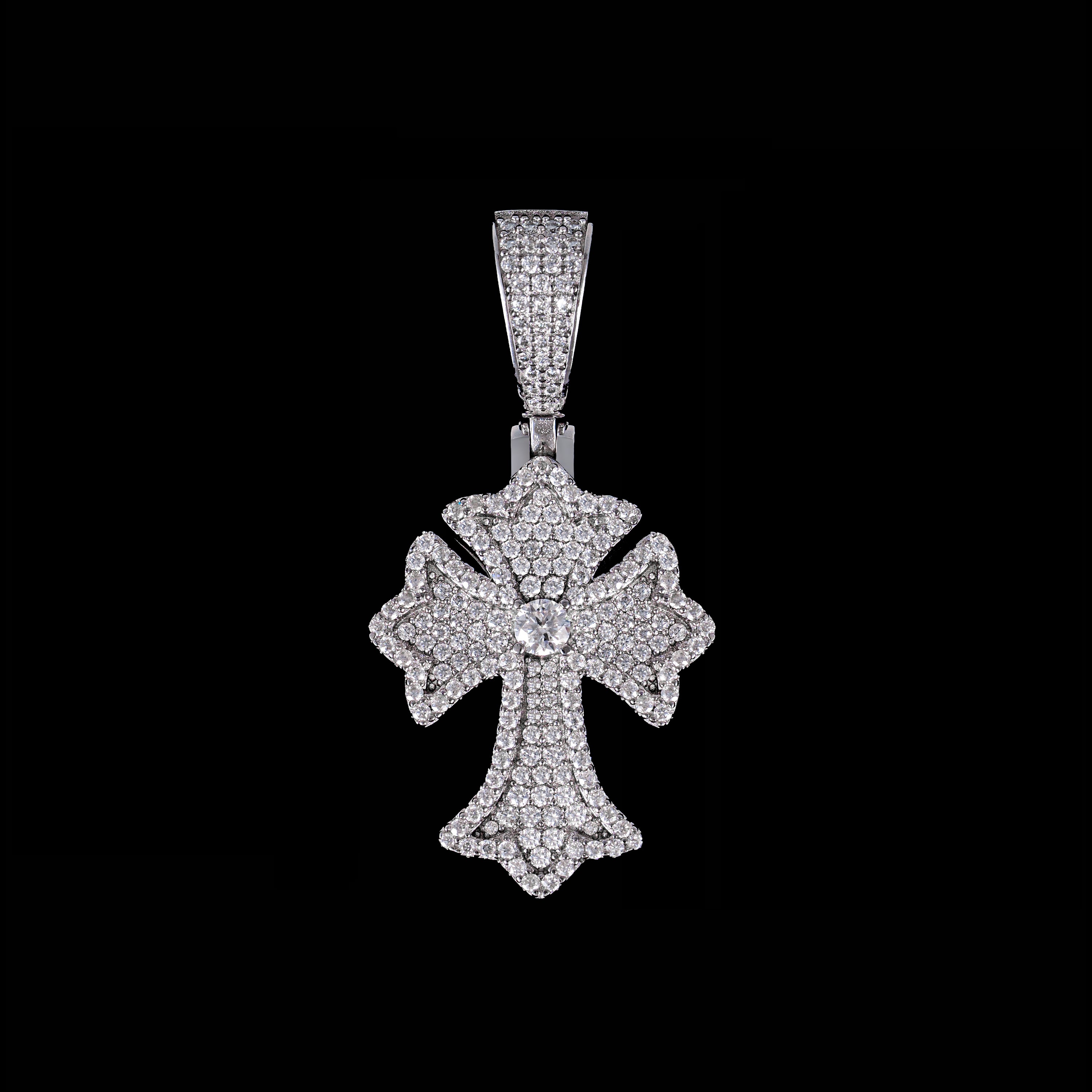 Moissanite Cross Pendant – FP2596 – alternate product view 8