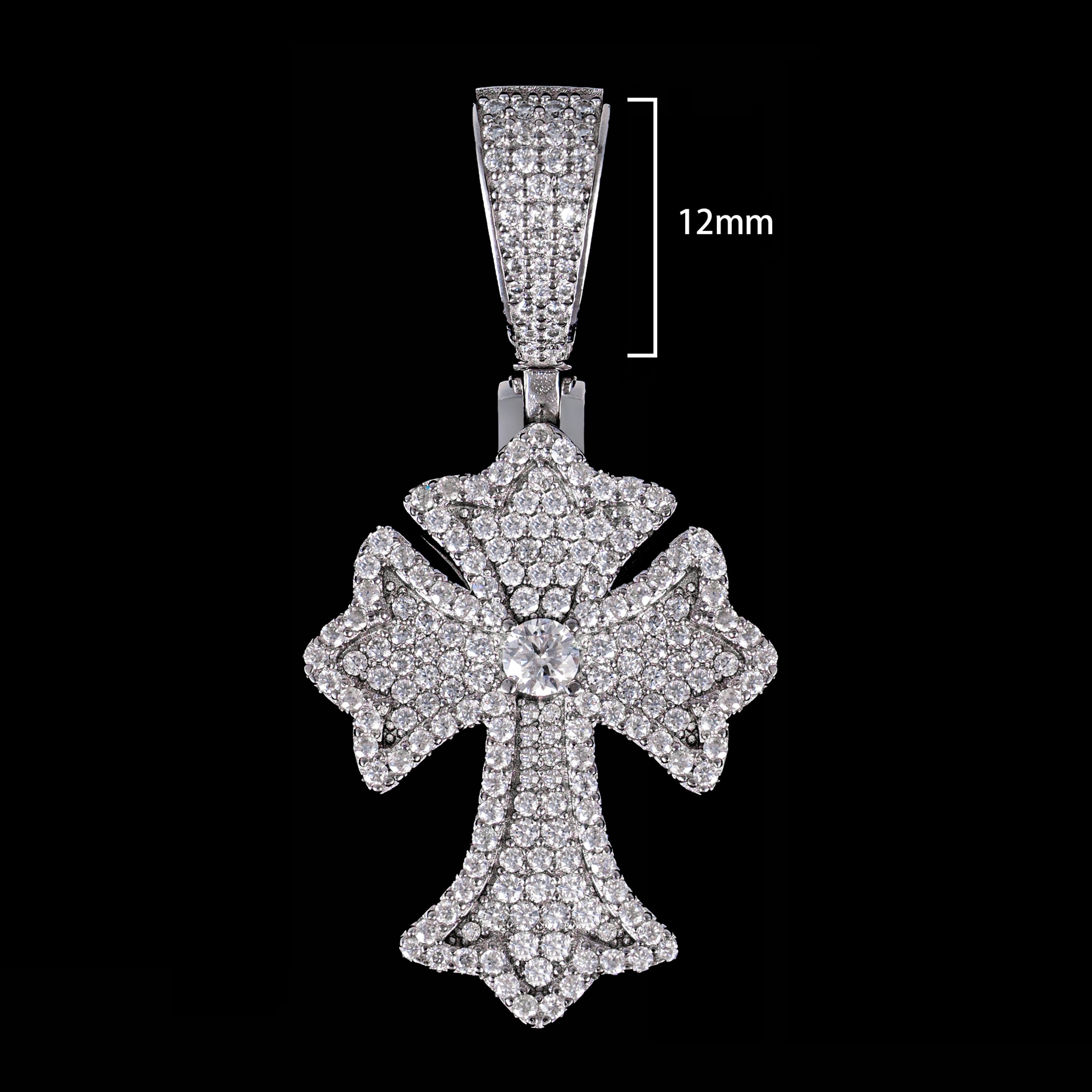 Moissanite Cross Pendant – FP2596 – alternate product view 9
