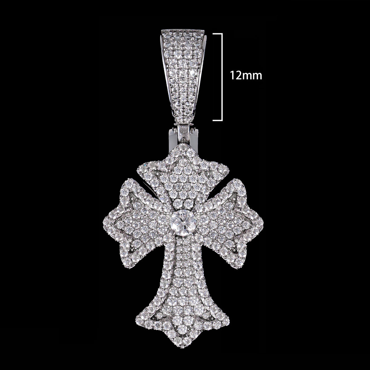 Moissanite Cross Pendant – FP2596 – alternate product view 9