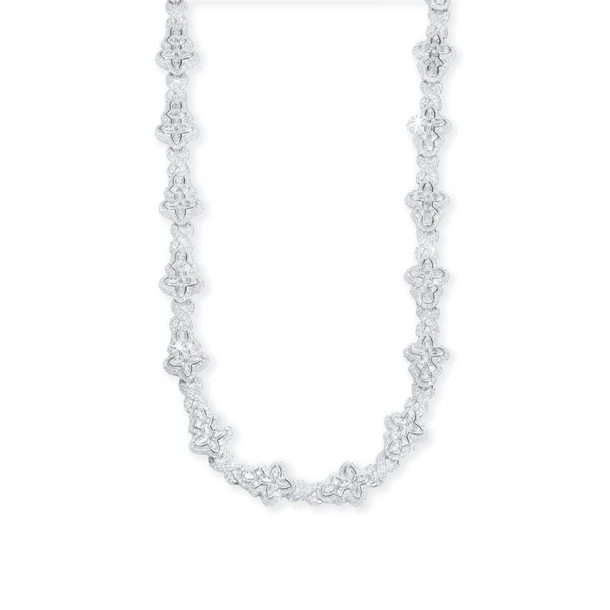 8MM Butterfly Figure-8 VVS Moissanite Cuban Link Chain – alternate product view 5