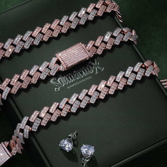 Sommarnox Rose Edge Set — copper and CZ jewelry, view 3