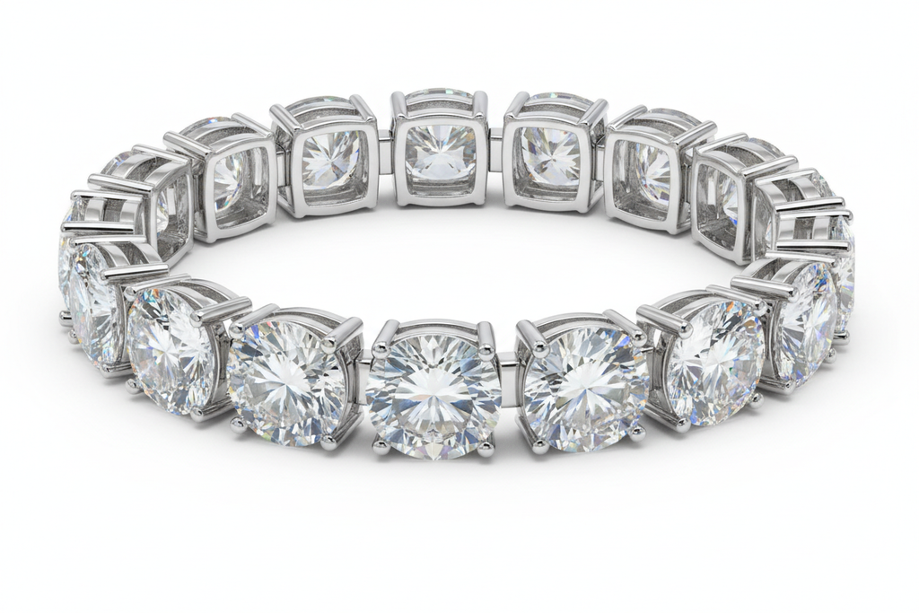 VVS 级莫桑石手链